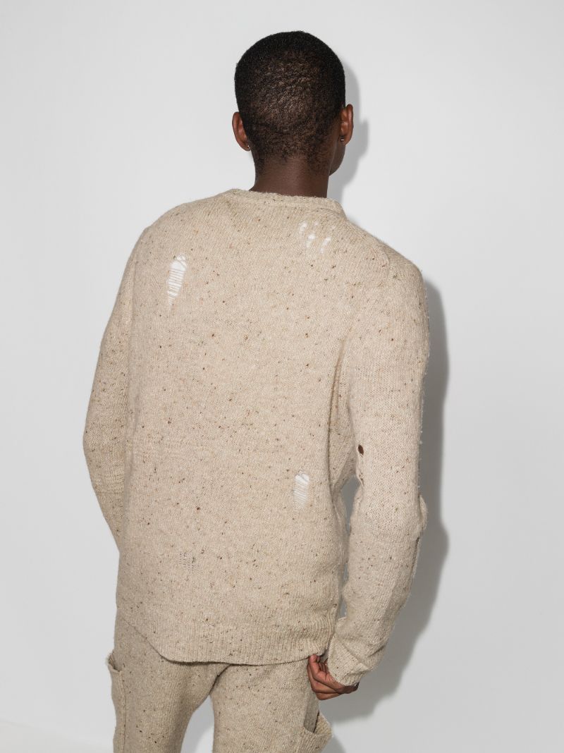 Distressed Knitted Sweater
