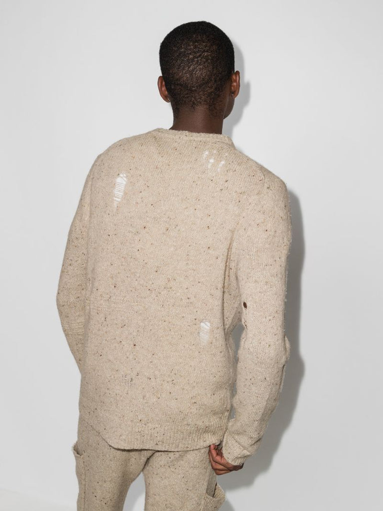 Distressed Knitted Sweater