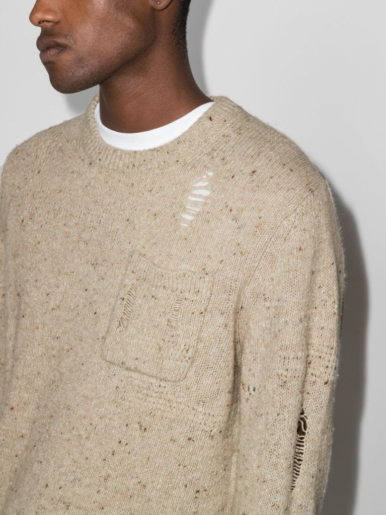 Distressed Knitted Sweater