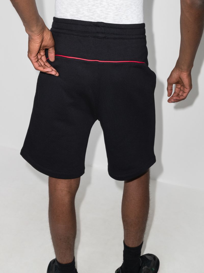Piped Track Shorts