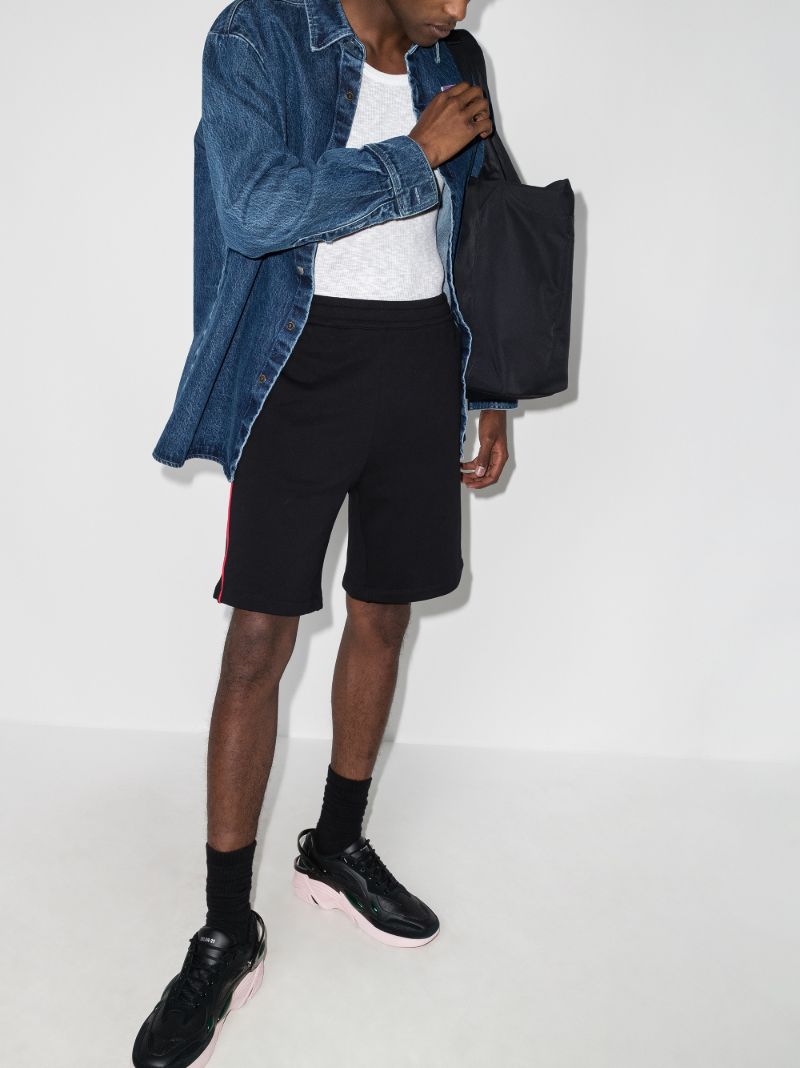Piped Track Shorts