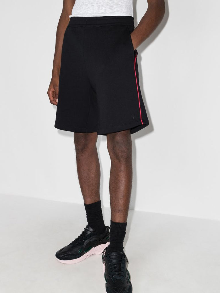 Piped Track Shorts