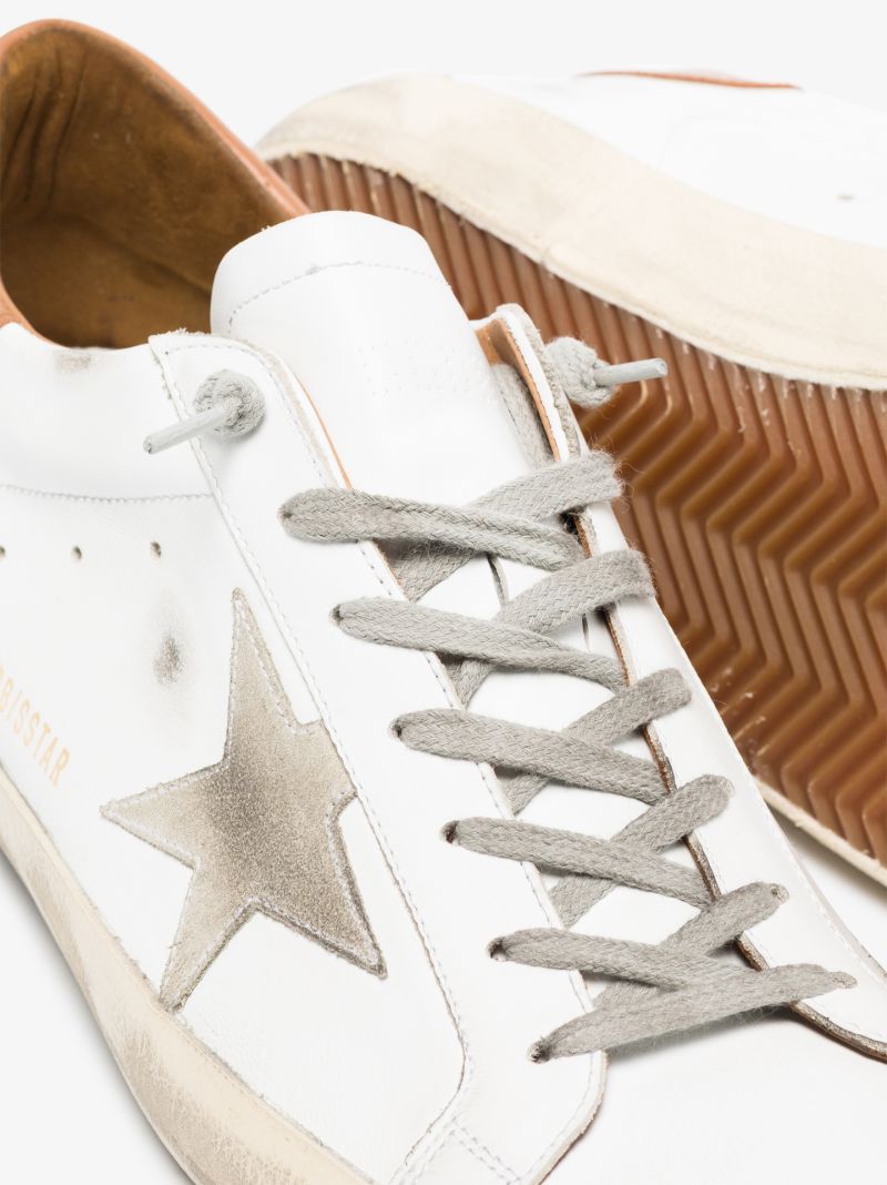 White Super-star Leather Sneakers