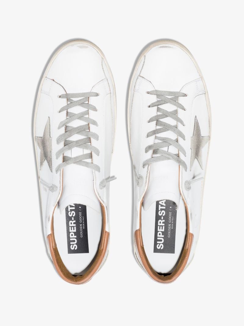 White Super-star Leather Sneakers