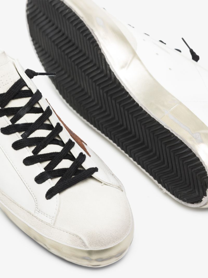 White Super-star Leather Sneakers
