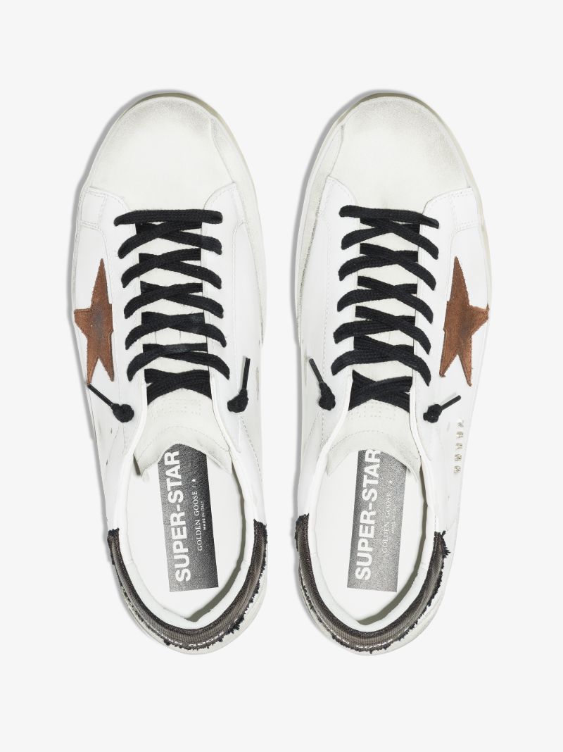 White Super-star Leather Sneakers