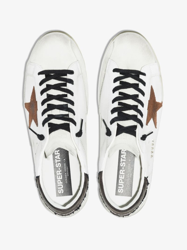 White Super-star Leather Sneakers