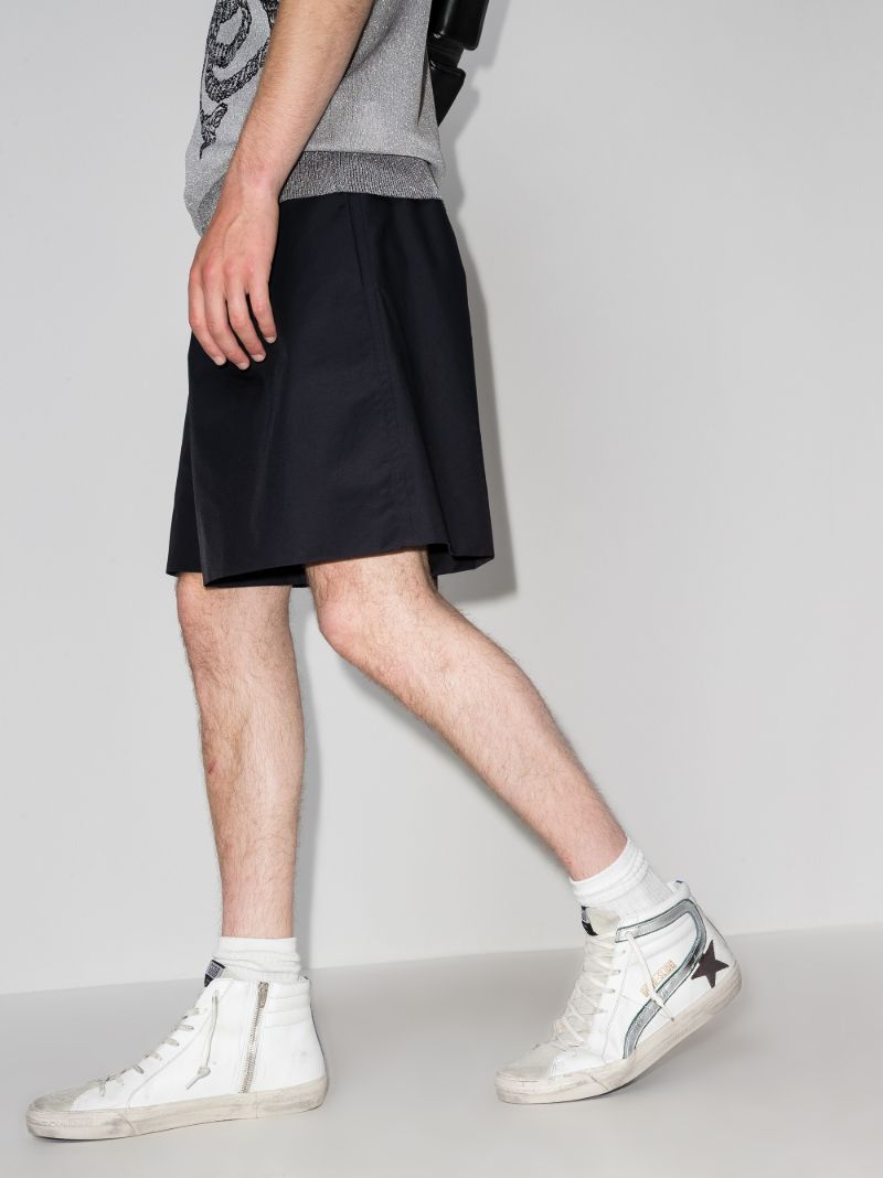 White Slide High Top Sneakers