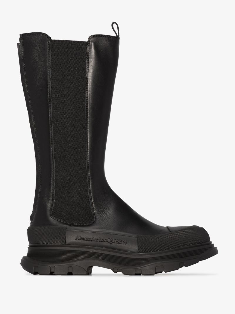 Black Leather Chelsea Boots
