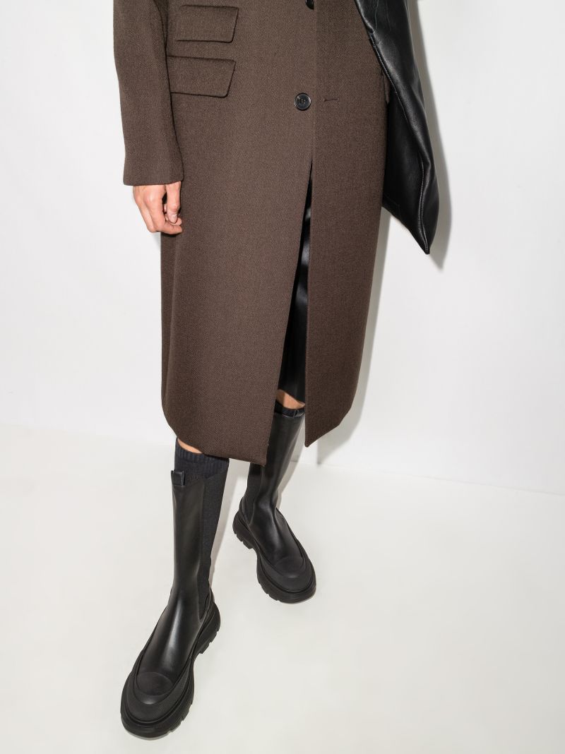 Black Leather Chelsea Boots