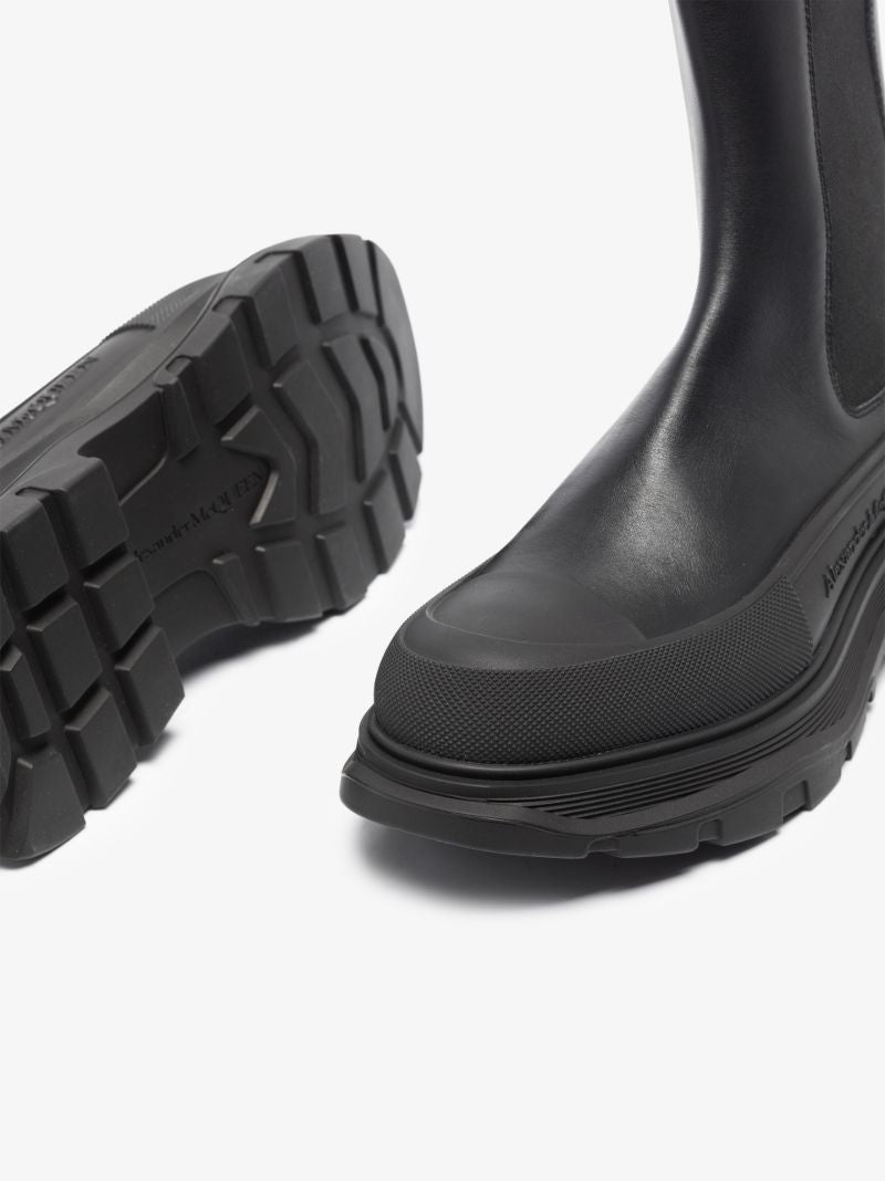 Black Leather Chelsea Boots