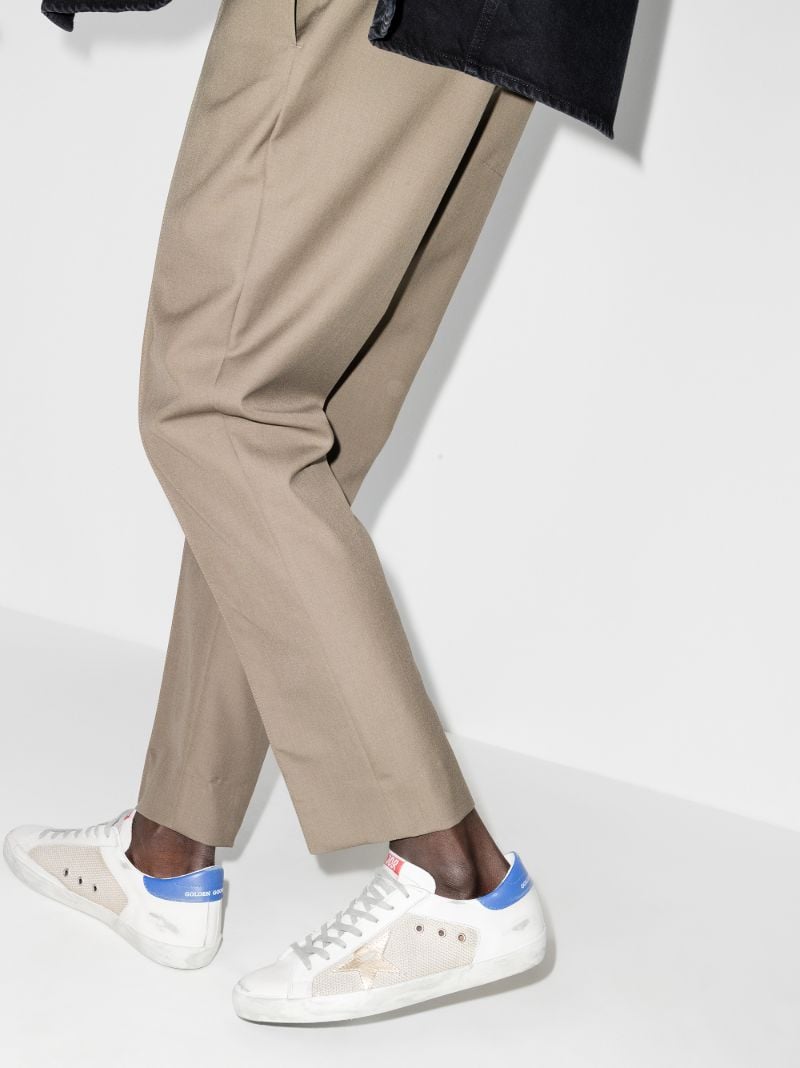 White Super-star Handwritten Lettering Sneakers