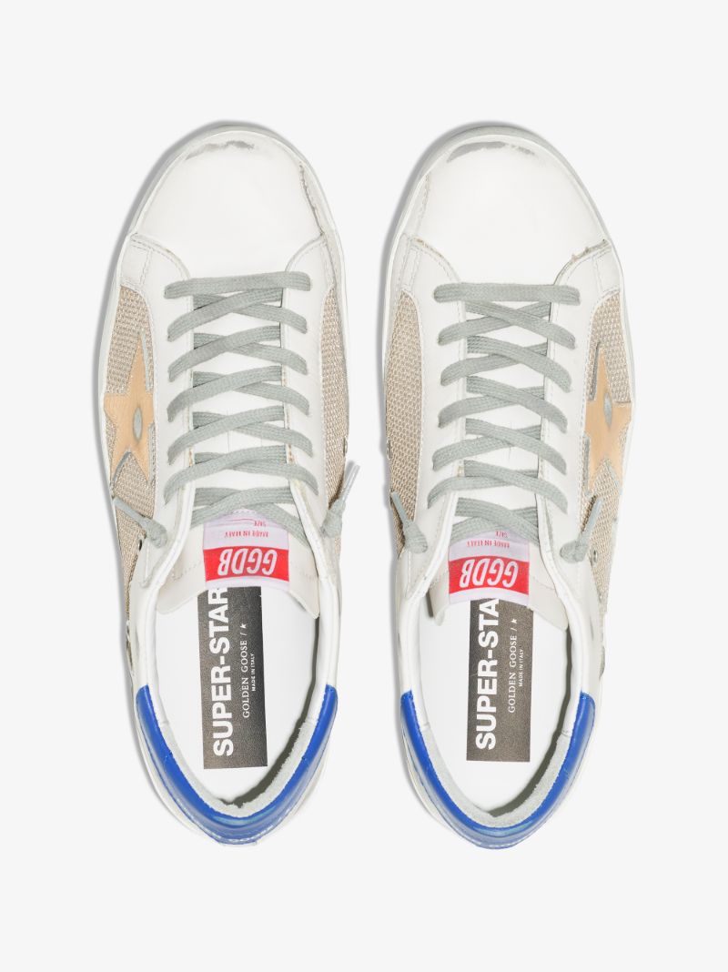 White Super-star Handwritten Lettering Sneakers