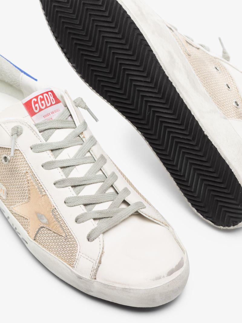 White Super-star Handwritten Lettering Sneakers