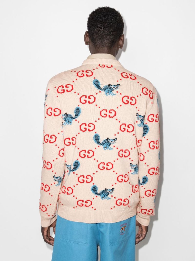 X Freya Hartas Gg Logo Animal Wool Sweater