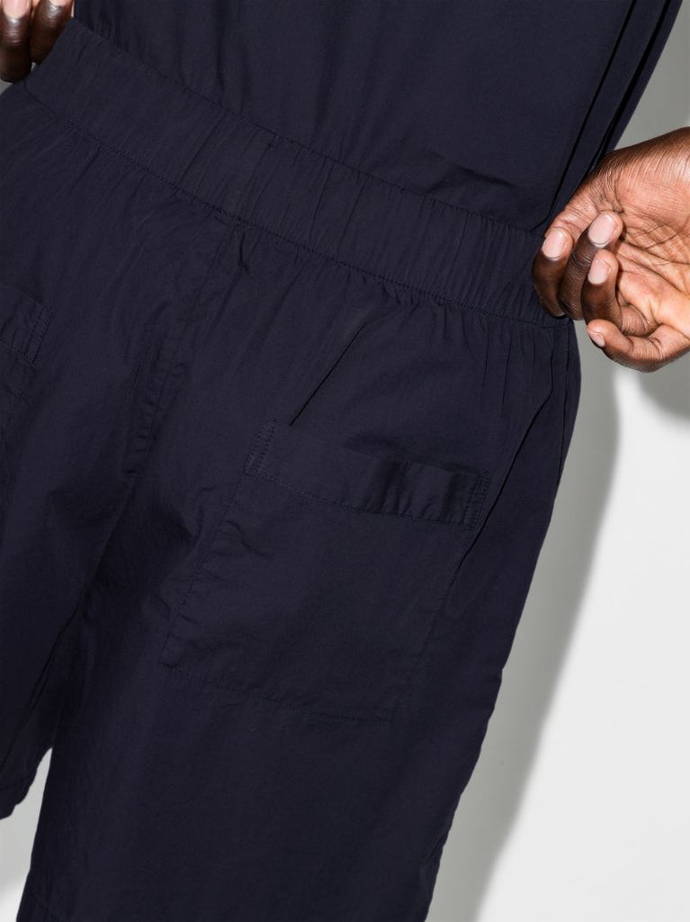 Navy Drawstring Pajama Shorts