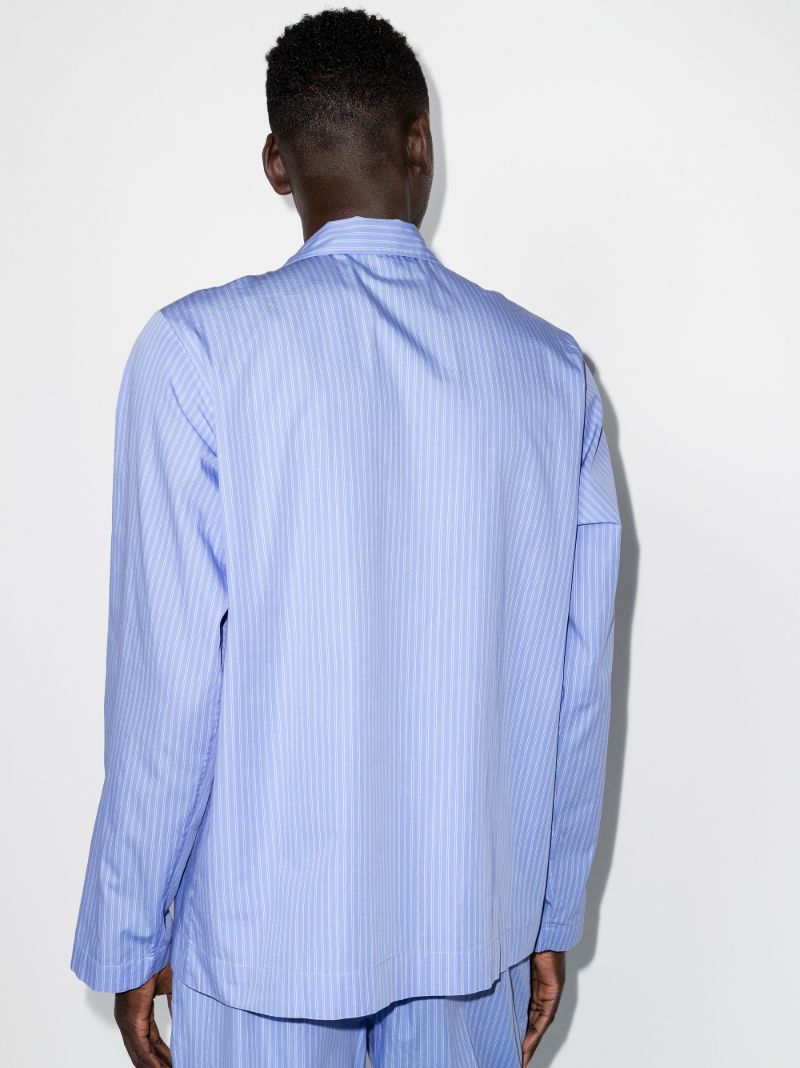 Blue Striped Pajama Shirt