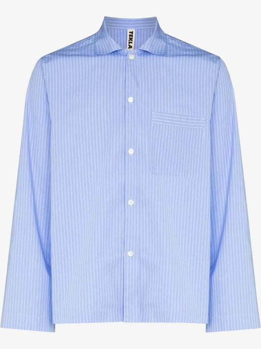 Blue Striped Pajama Shirt