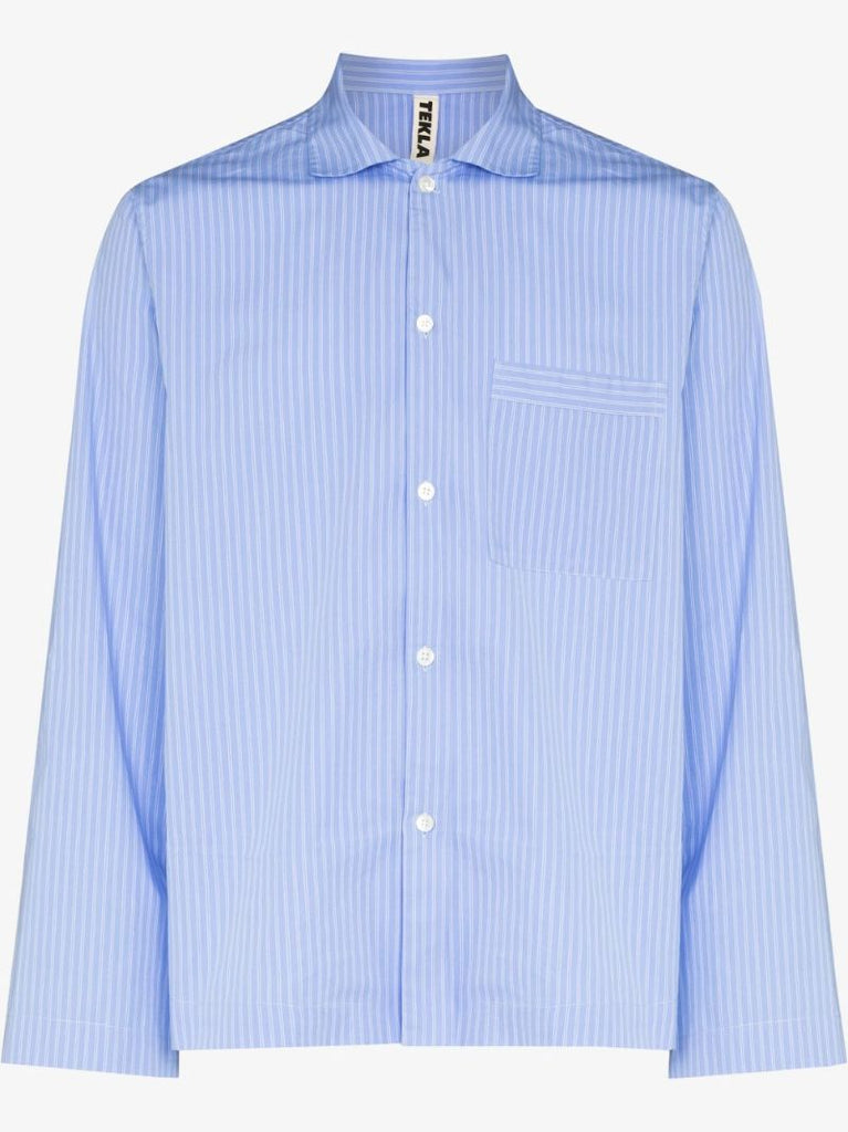 Blue Striped Pajama Shirt