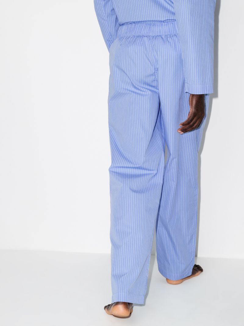 Blue Striped Pajama Trousers