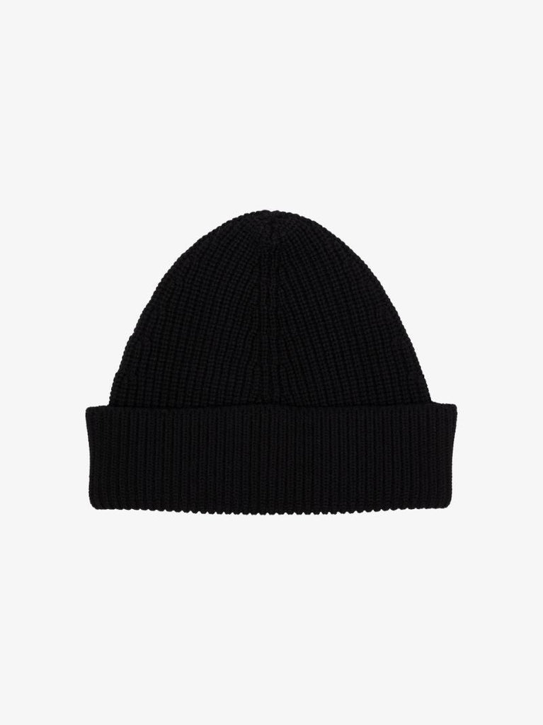 Black Knitted Beanie Hat