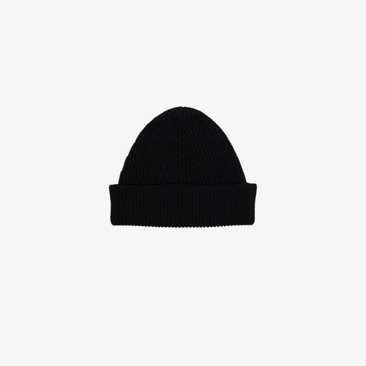 Black Knitted Beanie Hat