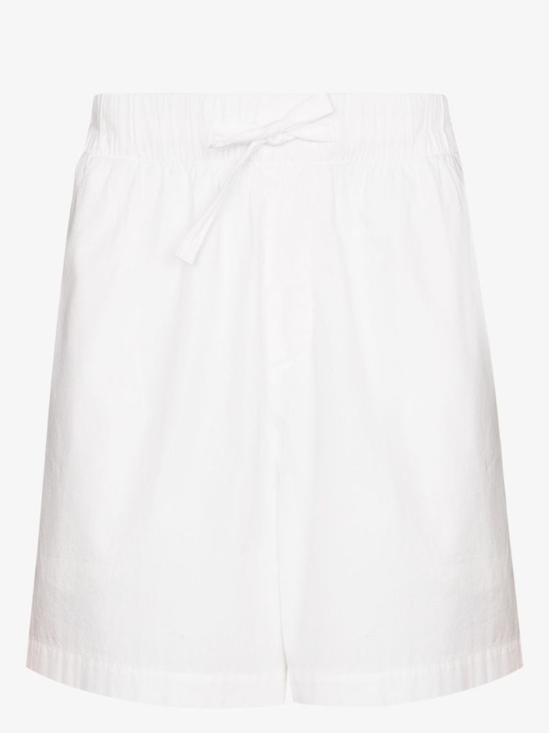 White Drawstring Pajama Shorts