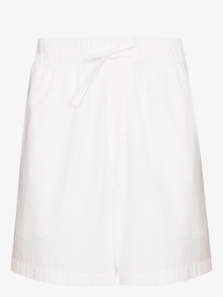 White Drawstring Pajama Shorts