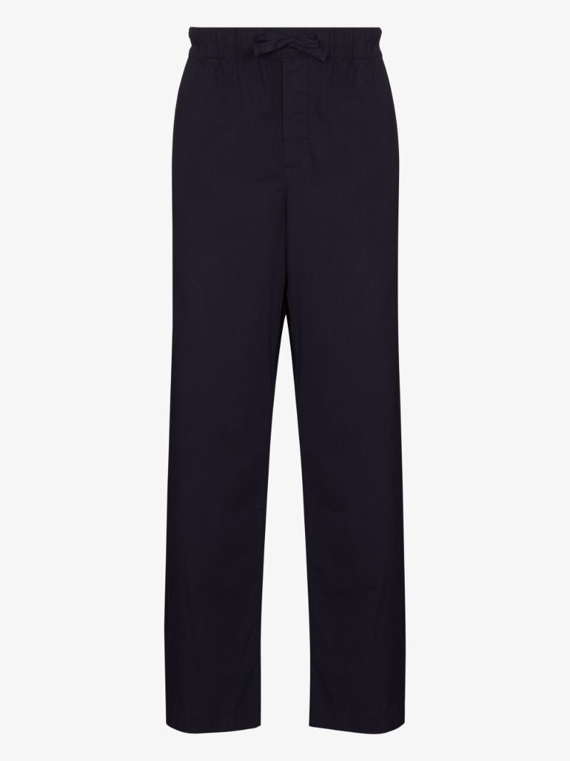 Navy Poplin Pajama Trousers