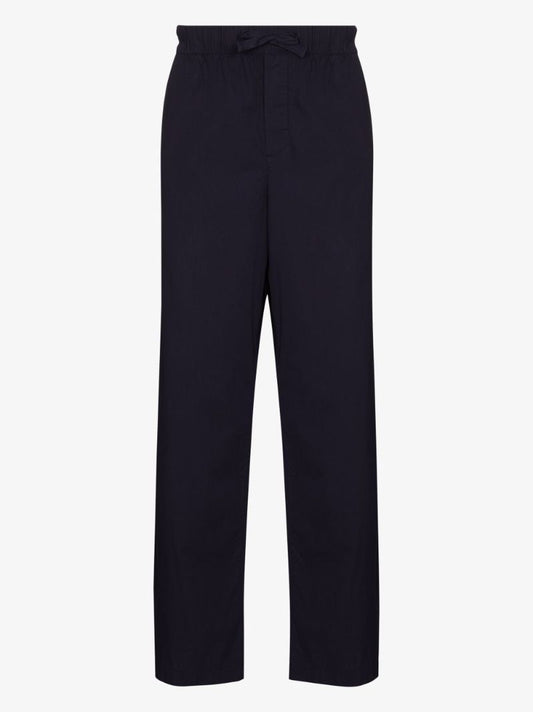 Navy Poplin Pajama Trousers