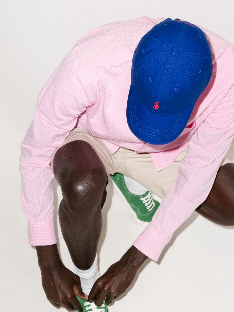Blue Classic Polo Pony Cap