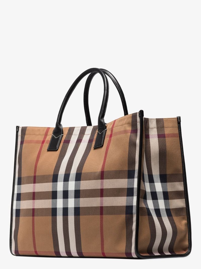 Check Shopper Tote Bag