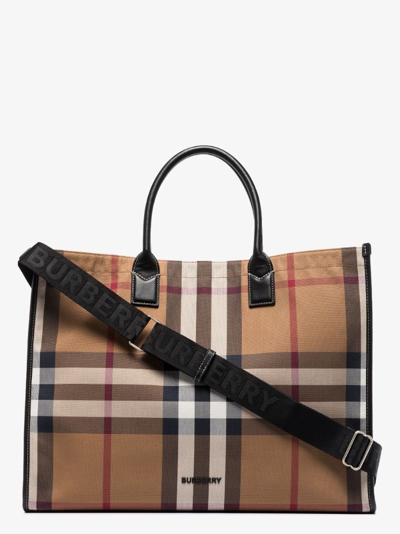 Check Shopper Tote Bag