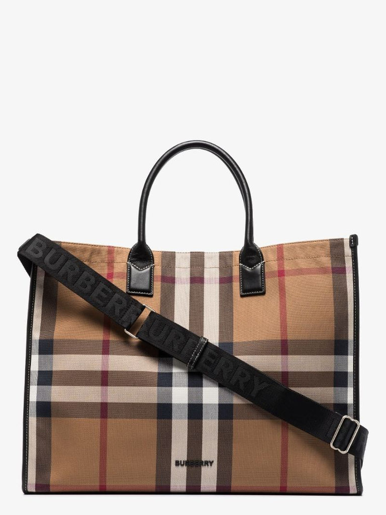 Check Shopper Tote Bag
