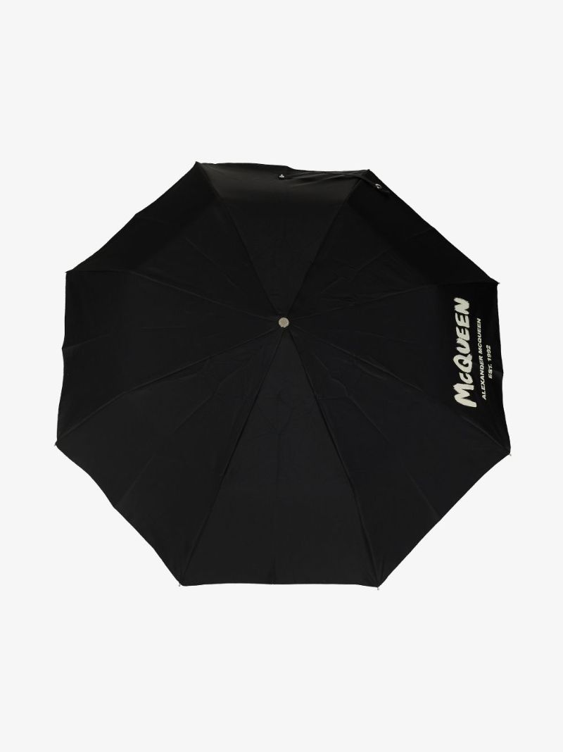 Black Graffiti Logo Umbrella