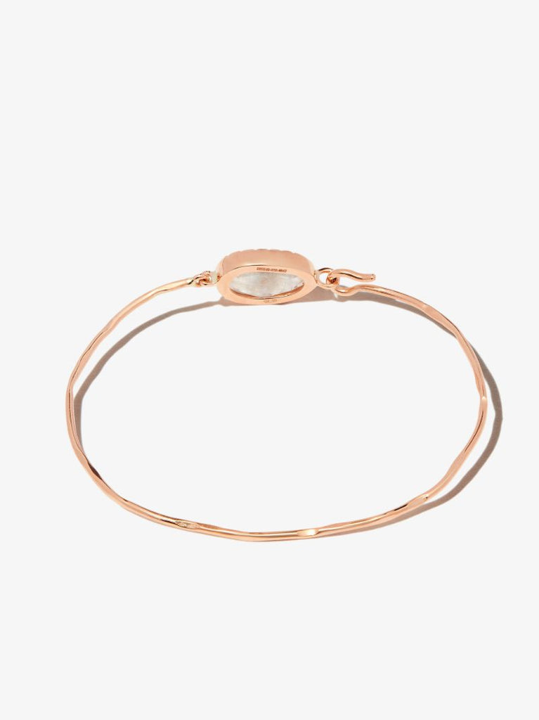 9k Rose Gold Orso No.1 Moonstone Diamond Bracelet