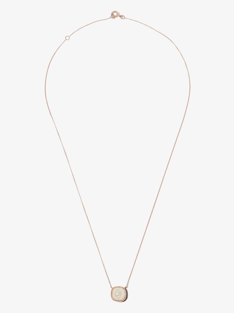 9k Rose Gold Pierrot No.2 Diamond Necklace
