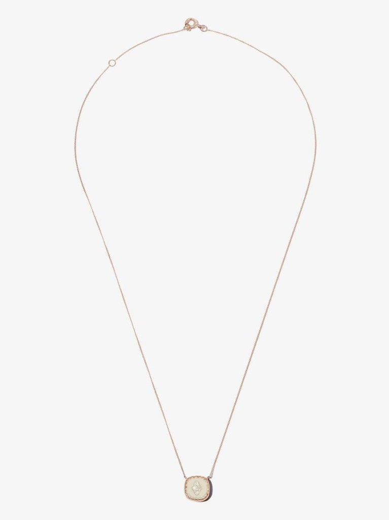 9k Rose Gold Pierrot No.2 Diamond Necklace
