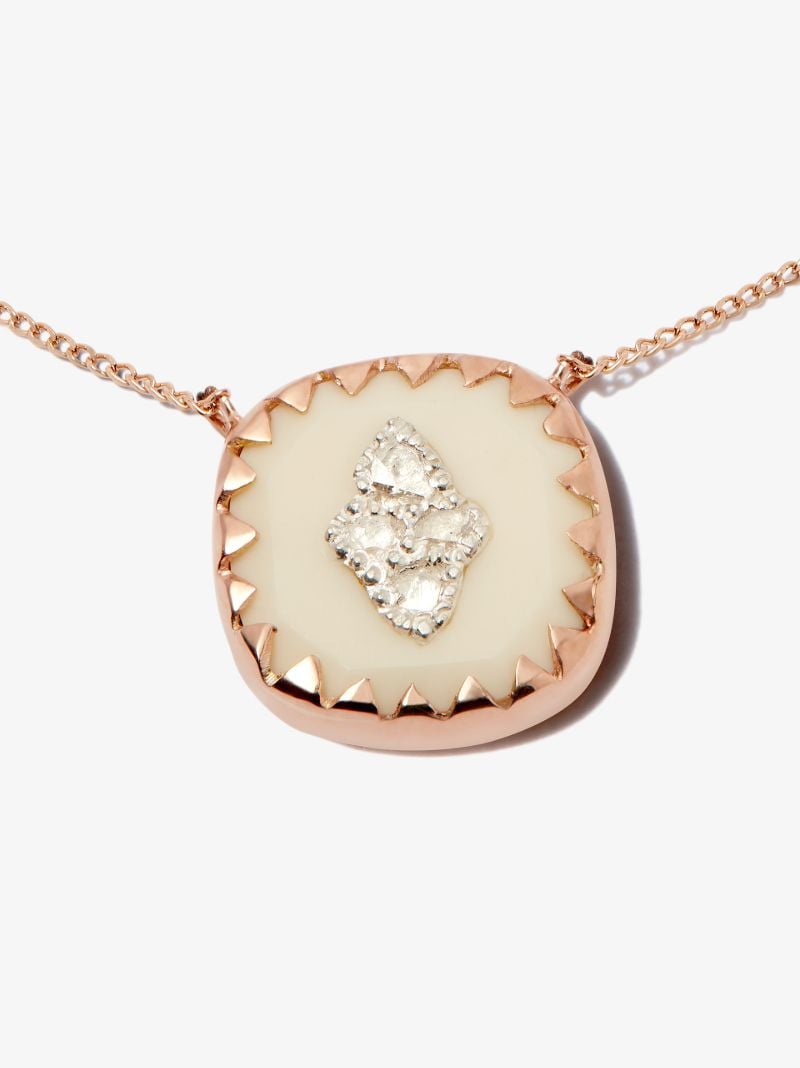 9k Rose Gold Pierrot No.2 Diamond Necklace