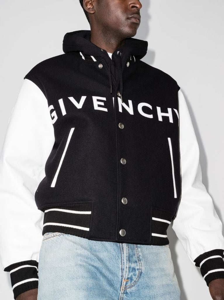 Black Logo Bomber Jacket