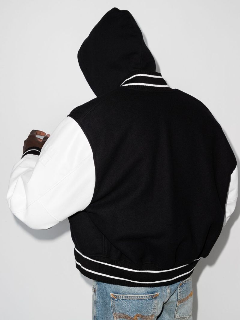 Black Logo Bomber Jacket
