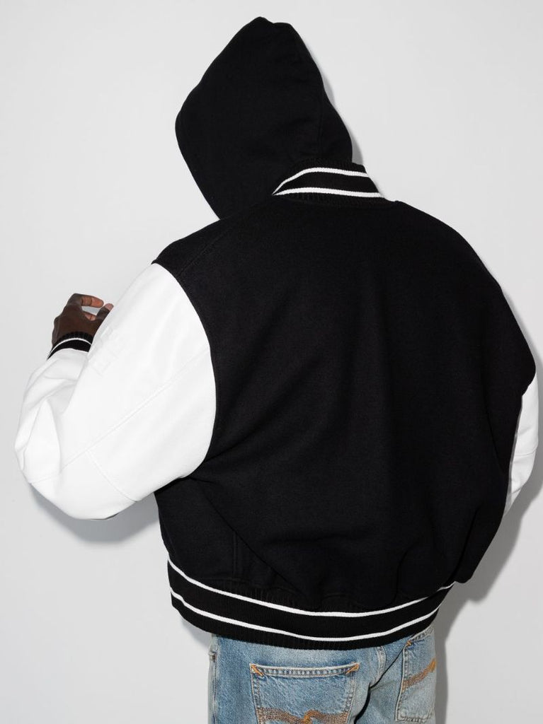 Black Logo Bomber Jacket