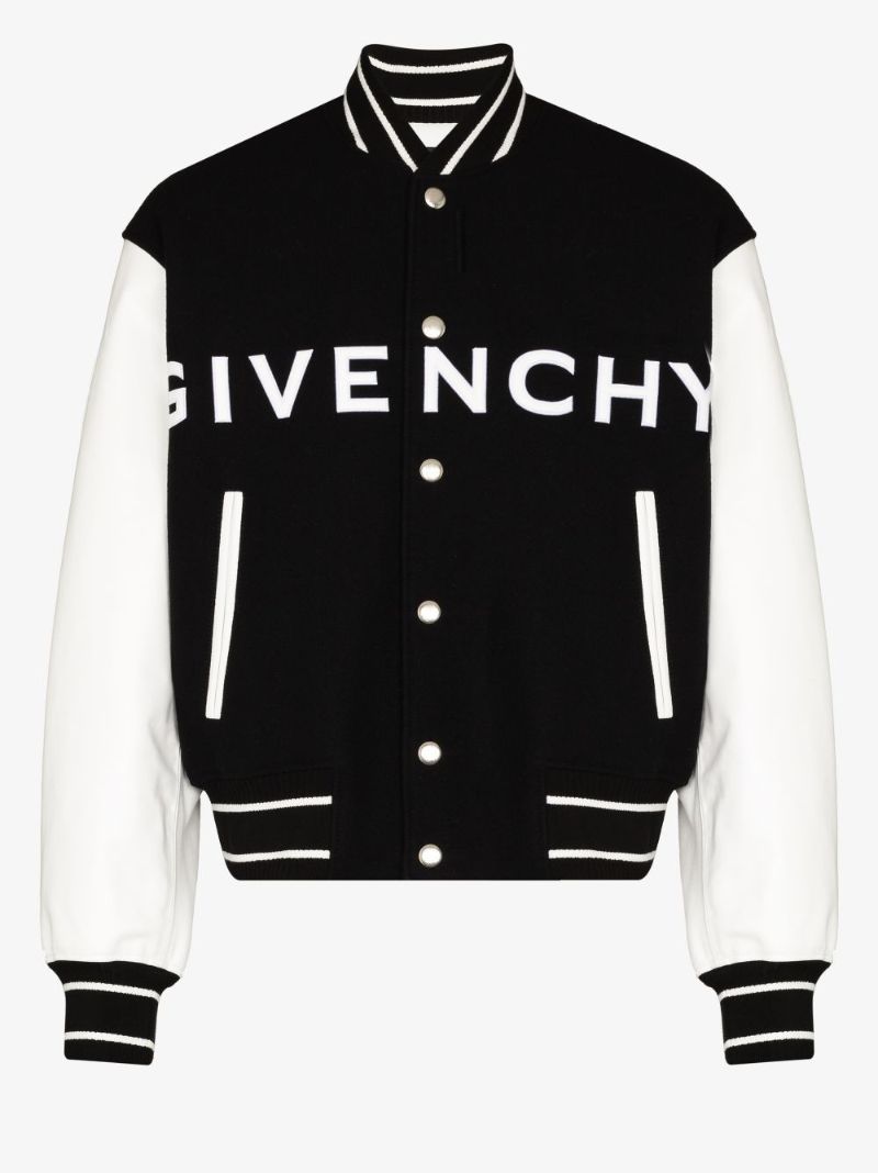 Black Logo Bomber Jacket