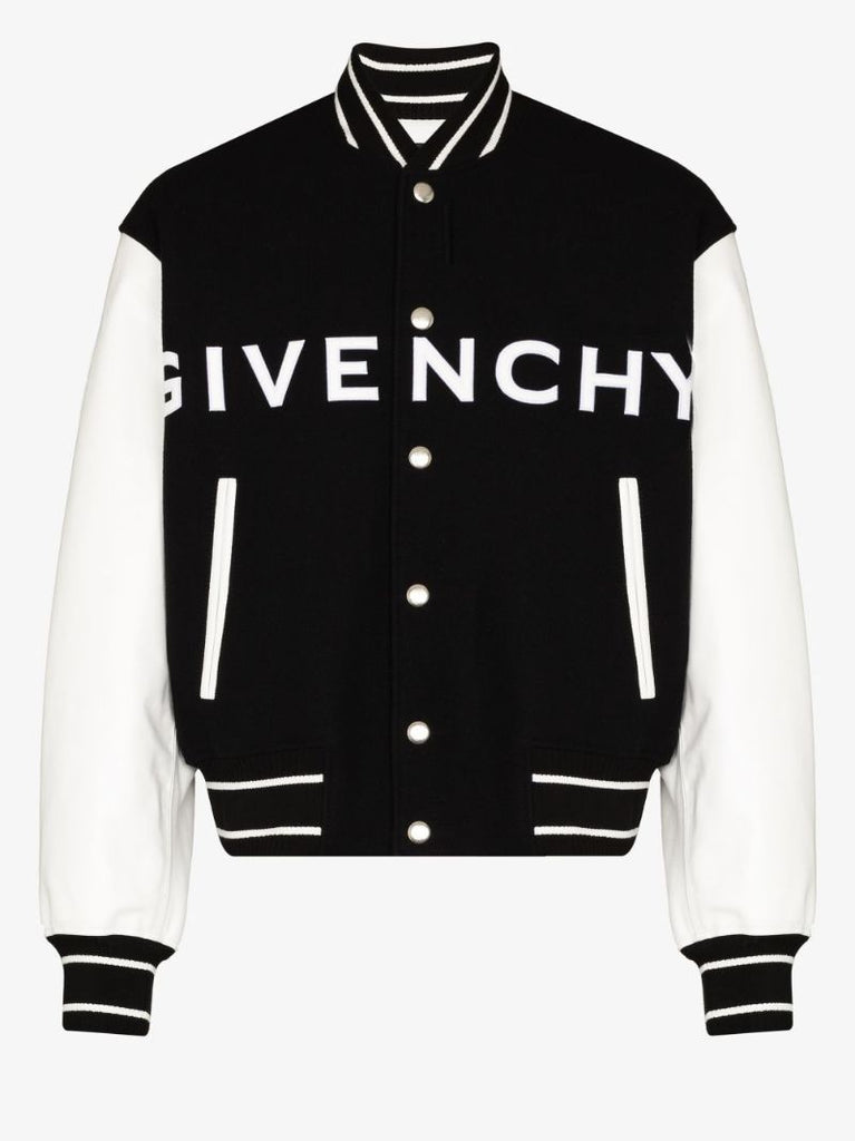 Black Logo Bomber Jacket
