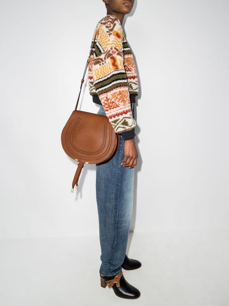 Brown Marcie Leather Cross Body Bag