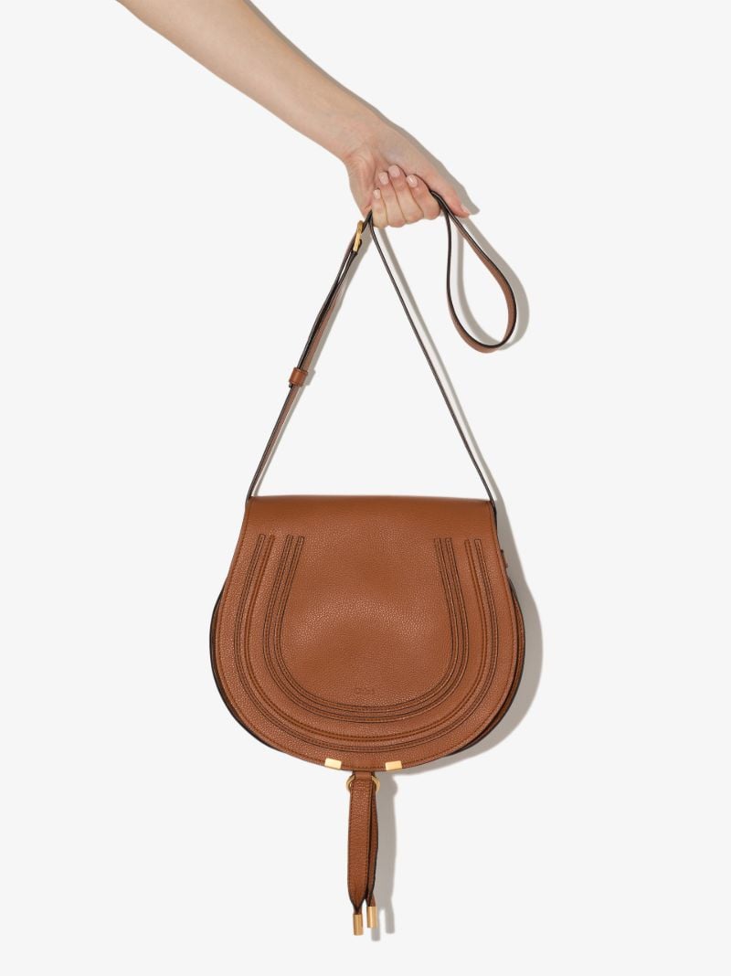 Brown Marcie Leather Cross Body Bag