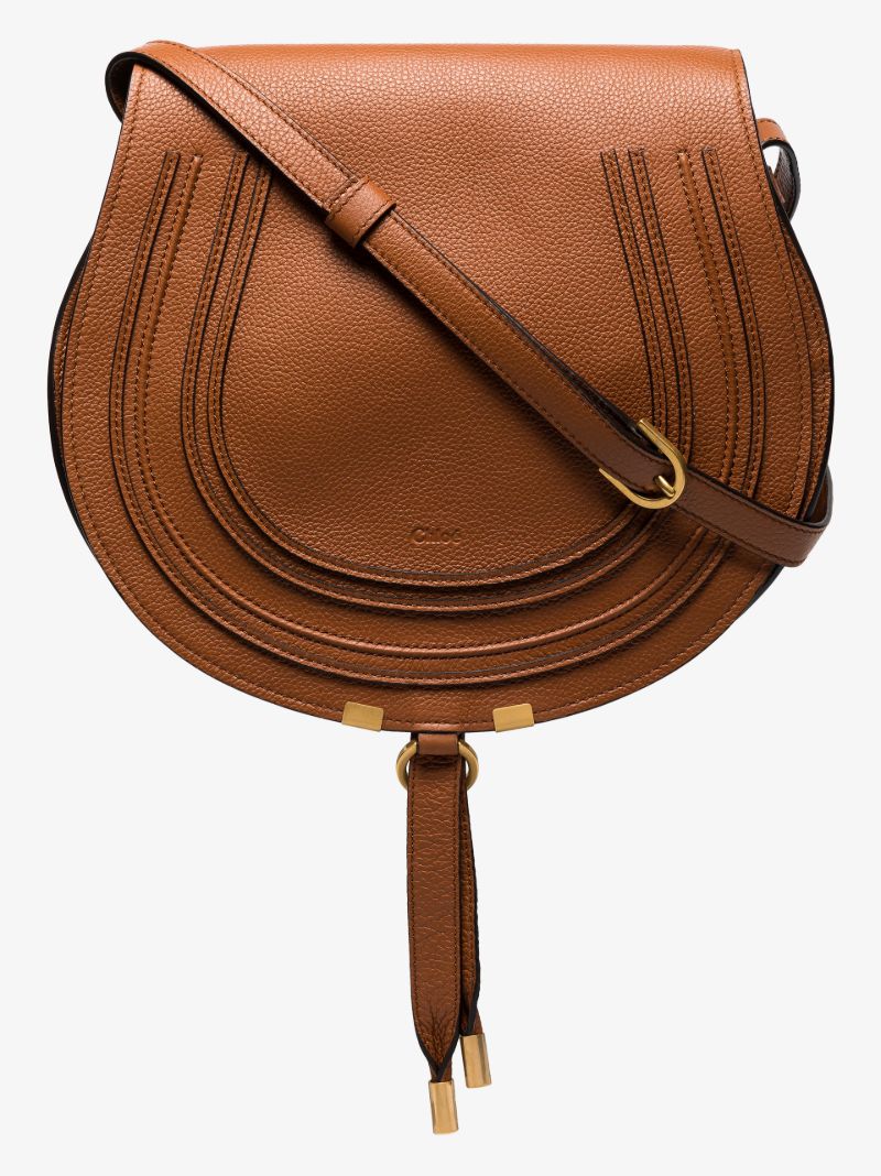Brown Marcie Leather Cross Body Bag
