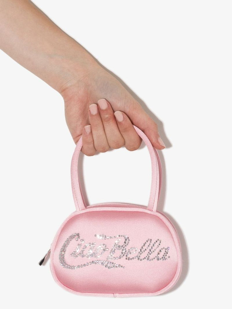 Pink Ciao Bella Crystal Silk Mini Bag