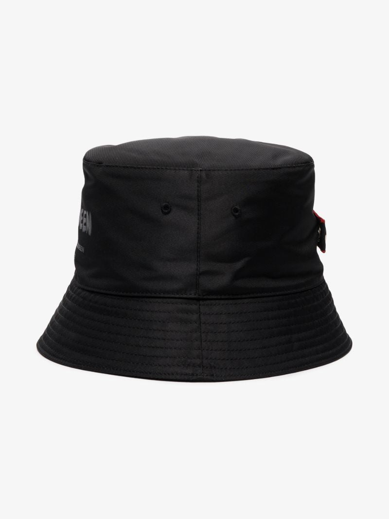 Black Graffiti Logo Bucket Hat