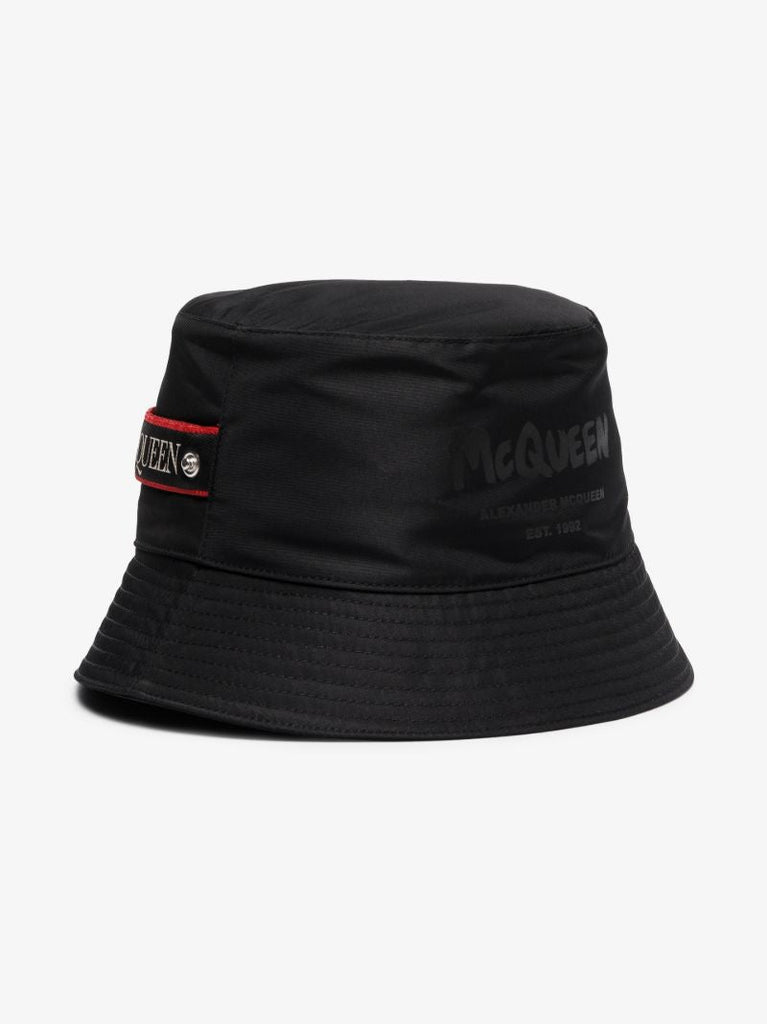 Black Graffiti Logo Bucket Hat